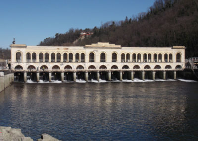 Diga del Panperduto sul Fiume Ticino